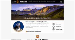 Desktop Screenshot of just-iceland.com